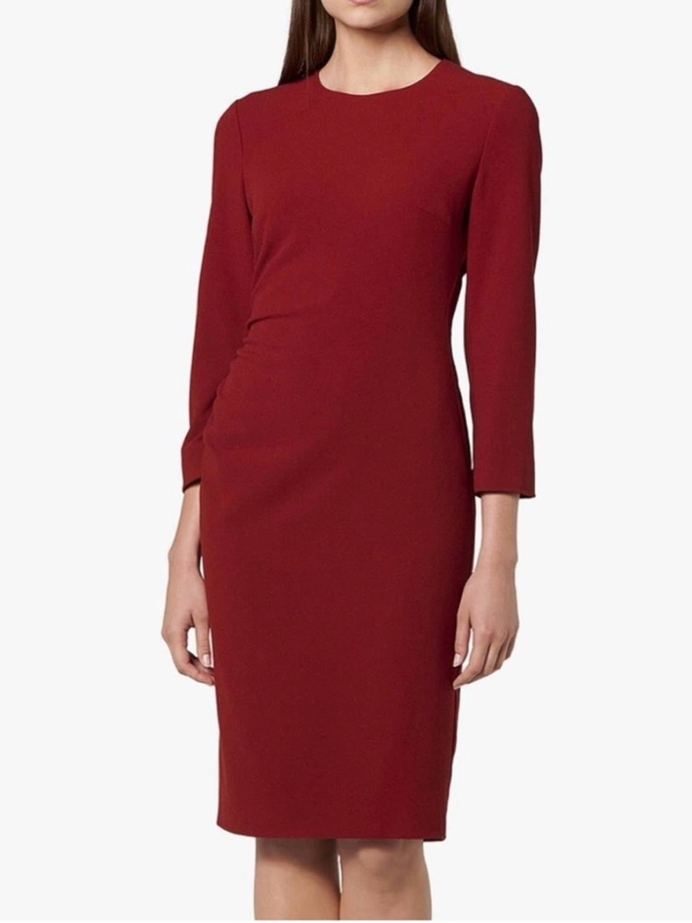 LK BENNETT Dr Hollie Dress Ruby Red Size 4